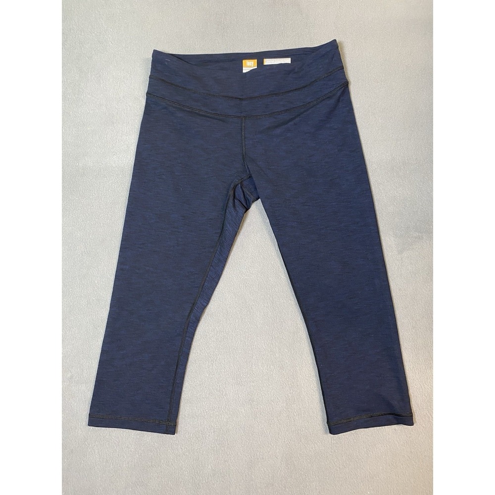 Lucy Powermax Hatha Collection Capri Length Leggings Heather Blue Size Large